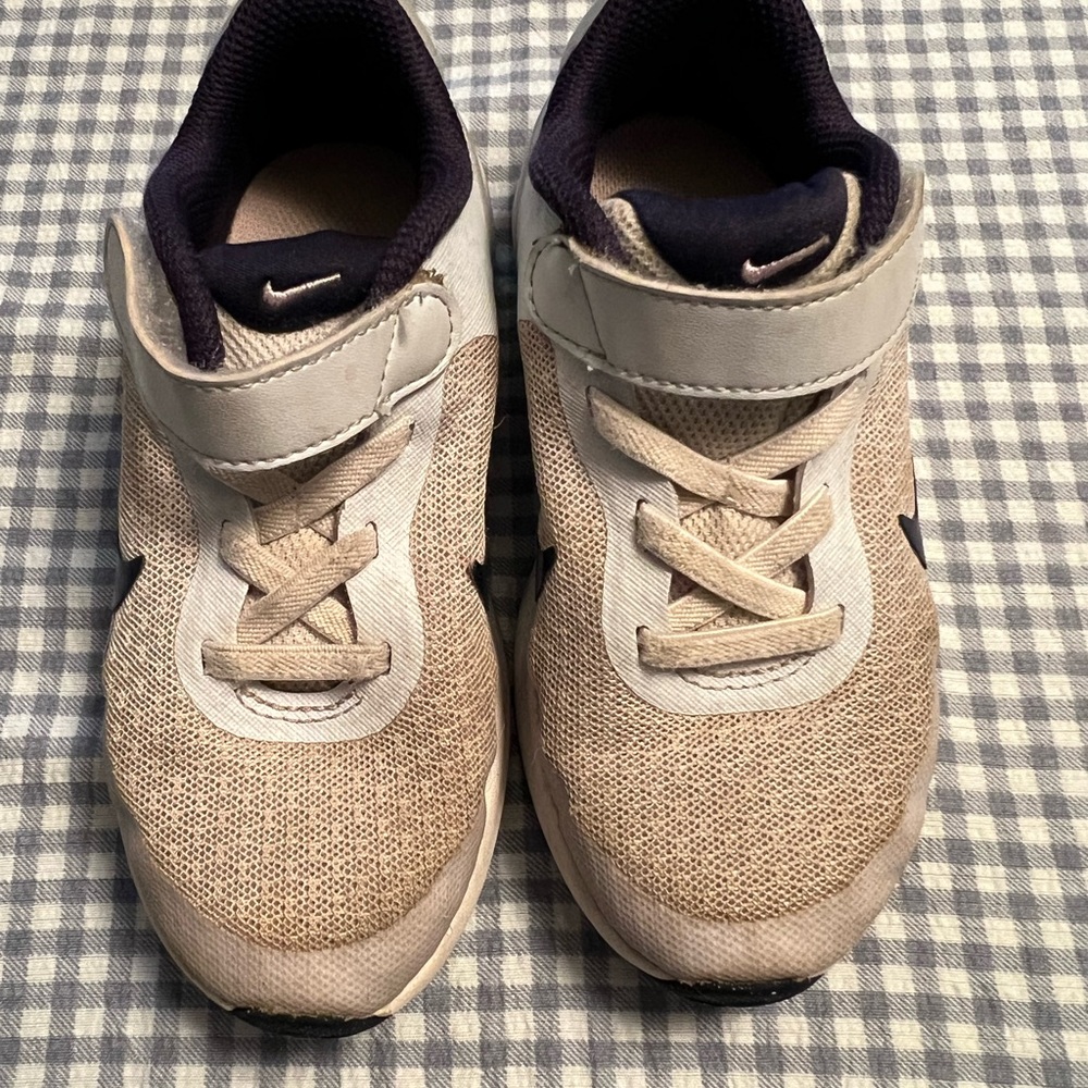 Toddler girls size 10 blue Nike sneakers